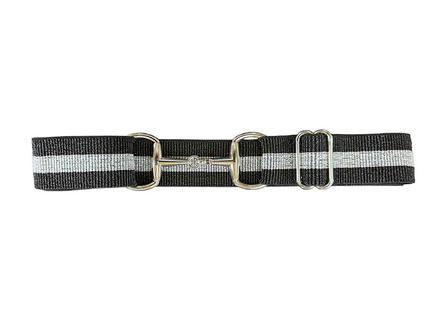 Elastic Belts in Solid Colors BLACK/SILV_GLITTER