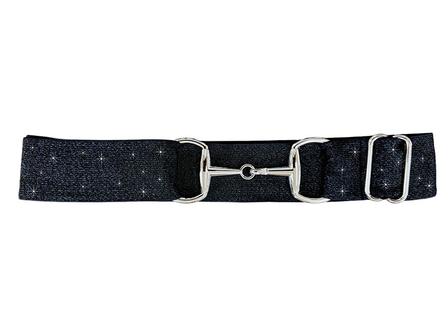 Elastic Belts in Solid Colors NAVY_GLITTER