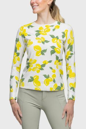 White Lemons Long Sleeve Crewneck Sweater