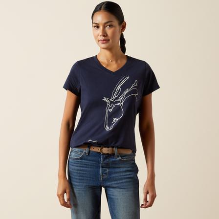 Hay Girl T-Shirt NAVY