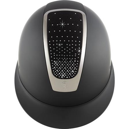 Crown MIPS® Riding Helmet BLACK/SILVER_CRYSTAL