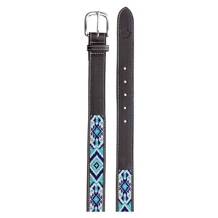 Estelle Hand Beaded Belt DARK_BROWN/NAVY