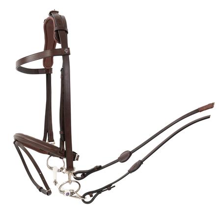 Hamburg Training Bridle BROWN/SILVER