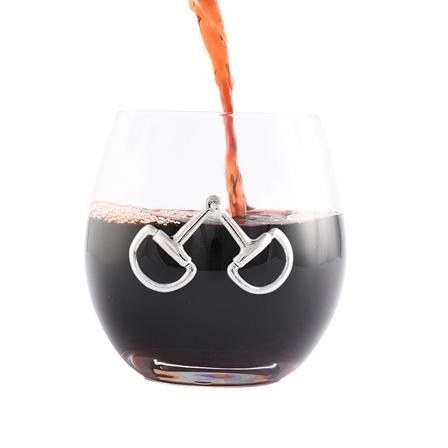 Equestrian Bit Stemless Wine Glass