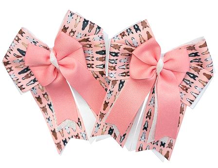 Pink Horse Head Show Bows