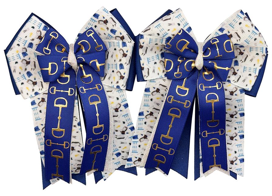 Royal Blue Tack Show Bows