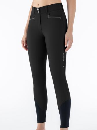 Elverkh High Waist Knee Patch Breech BLACK