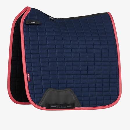 Suede Dressage Pad - NEW 2025 Colors NAVY/CRANBERRY