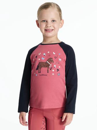 Mini Jamie Chancer Long Sleeve Top CRANBERRY