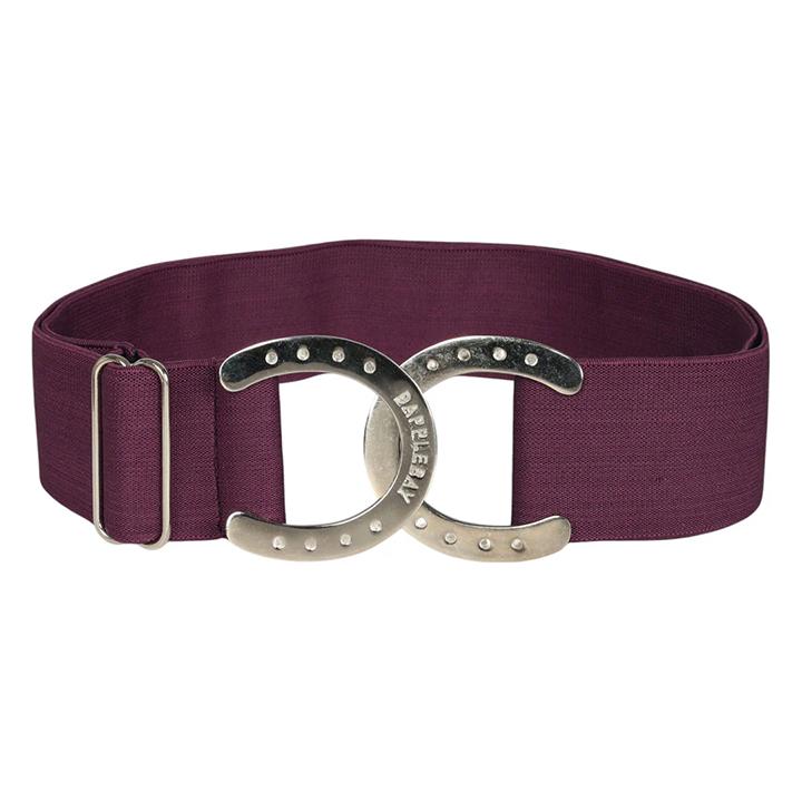 Horseshoe Elastic Belt - Plum