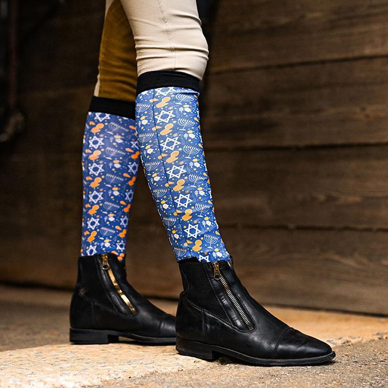 Keep Calm & Dreidel On Pair & A Spare Boot Sock