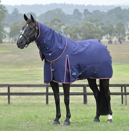 ComfiTec Essential Detach-A-Neck Turnout - 220G NAVY/BURGUNDY