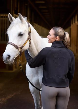 Etched Equine Half Zip Sweatshirt