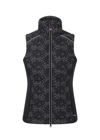 Horse Reflection Quilted Vest BLACK_HAPPY_HERDS