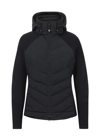 EquiTech Hybrid Hooded Quilted Jacket BLACK