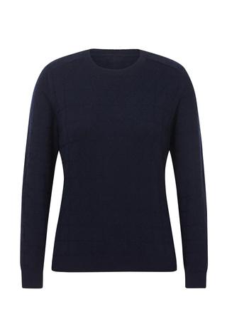 Bit of Diamond Crew Neck Sweater GALAXYBLUE