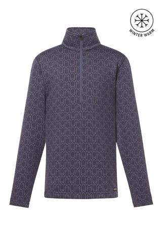 Kids Snaffle Links Fleece Half Zip Top WILD_ORCHID