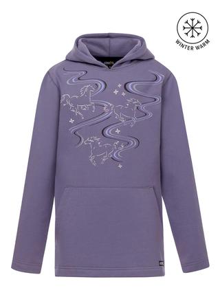 Kids Ride the Wind Fleece Hoodie VIOLETDAWN