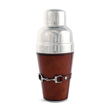 Genuine Leather Cocktail Shaker with Bit