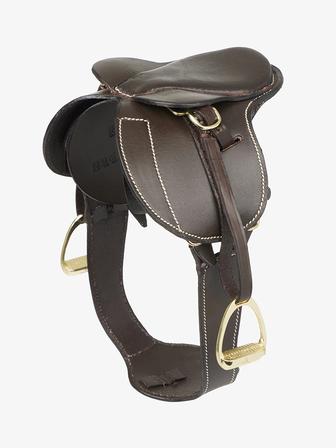 Toy Pony Jump Saddle & Stud Girth BROWN