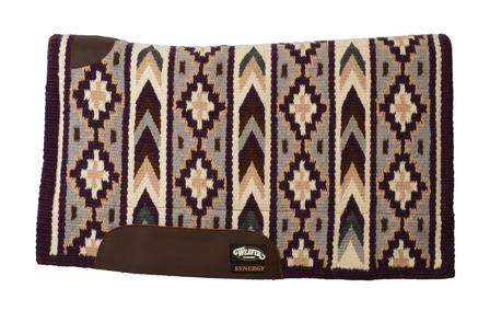 Synergy Blanket Top Wool Felt Saddle Pad PURPLE/SILV/CREAM