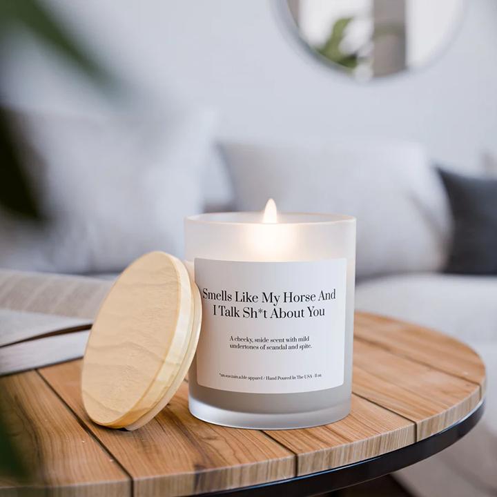 My Horse & I Talk Scented Candle | Oakmoss & Amber