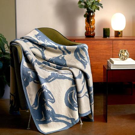 Equestrian Abstract Horse Throw