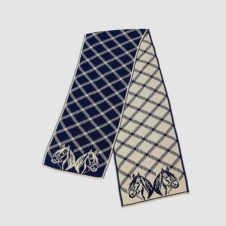 Equestrian Plaid Scarf