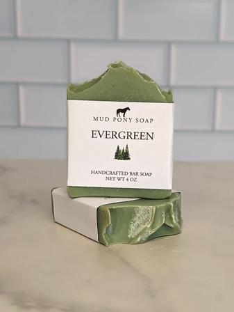 Mud Pony Bar Soap | Evergreen