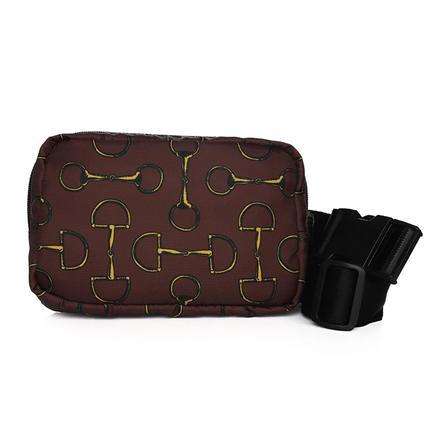 Vintage Snaffle Bit Crossbody Bag BROWN