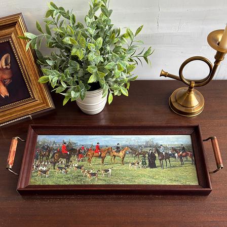 Wooden Tray | Fox Hunting Scene
