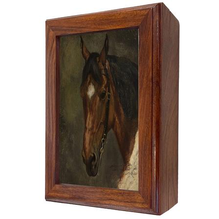 Wooden Trinket Box | Horse Head Portrait