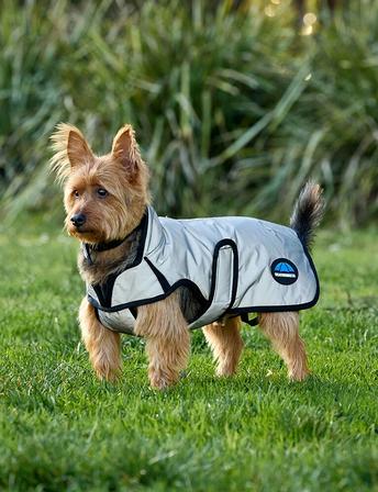 ComfiTec Reflective Showerproof Dog Coat SILVER