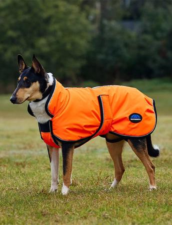 ComfiTec Reflective 300D Deluxe Showerproof Dog Coat ORANGE