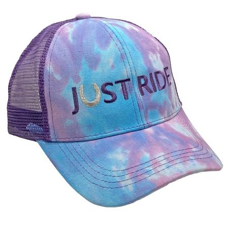 Just Ride Ponytail Ball Cap TIE_DYE