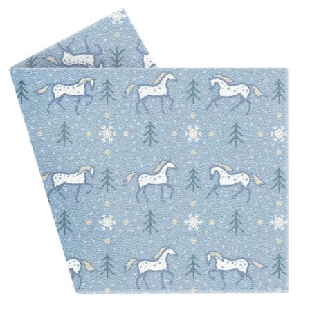 Snowy Pines Throw Blanket