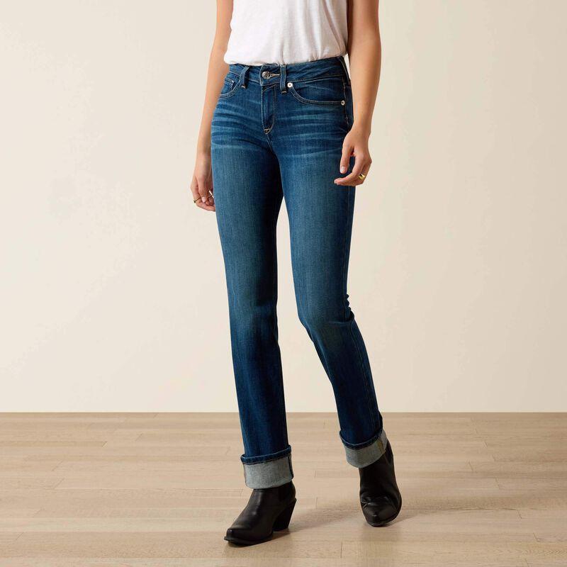 R.E.A.L.Perfect Rise Abby Straight Leg Jean