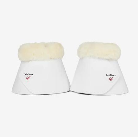 Fleece Wraparound Over Reach Boots WHITE