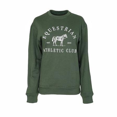 Equestrian Athletic Club Sweatshirt EVERGREEN
