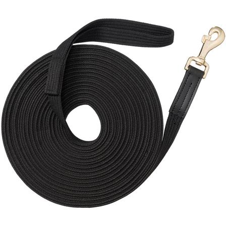 Ribbed Cotton Lunge Line BLACK