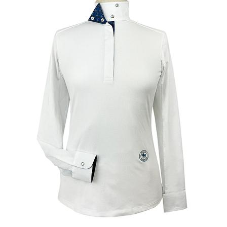 Braided Reins & Bits Talent Yarn Show Shirt - Girls WHITE