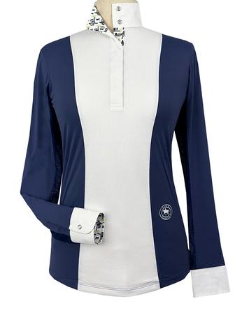 Blue Ribbon Luna II Show Shirt - Girls MARINE_BLUE