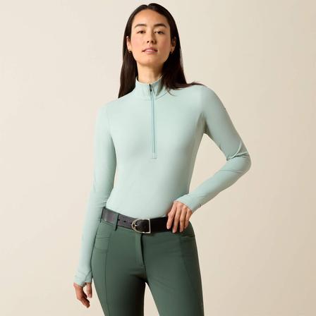 SolVeil 1/2 Zip Baselayer | Blue Surf BLUE_SURF