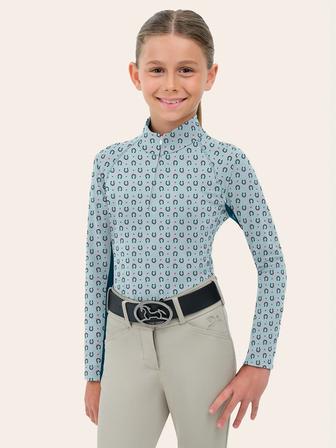 Libby Jr. 2.0 Show Shirt | Horseshoes