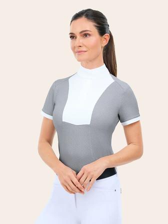 Elise Show Shirt | Grey Floral Dot GREY_FLORAL_DOT