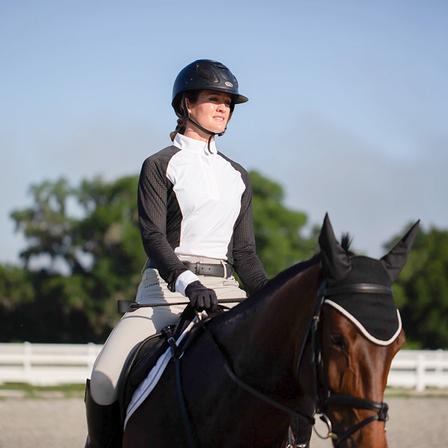 Sara Perforated Long Sleeve Show Shirt