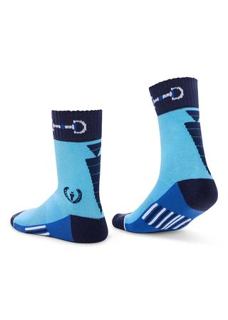 Kids Band Of Bits Paddock Boot Sock OASIS_BLUE
