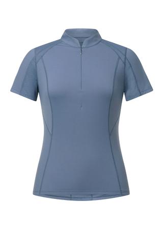 Precision Short Sleeve 1/4 Zip Tech Top DUSTY_BLUE