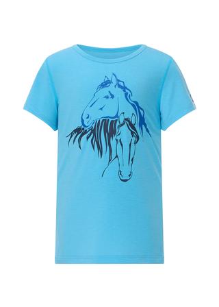 Kids Equine Embrace Tee OASIS_BLUE