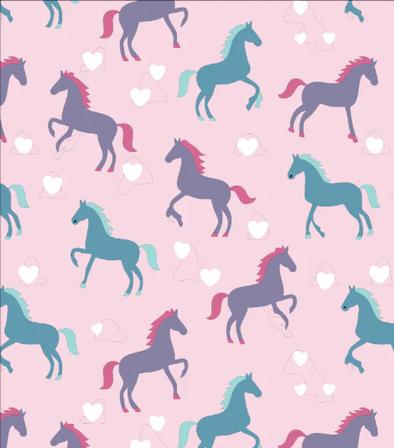 Kids Pony Heart Crew Sock SOFT_PINK